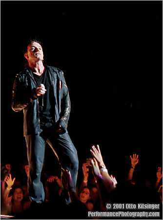 Live concert photo of Bono