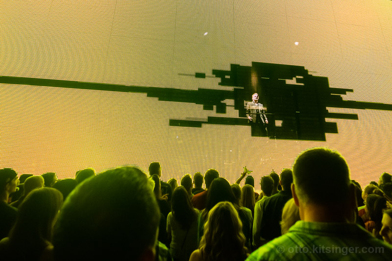 Live concert photo of Bono