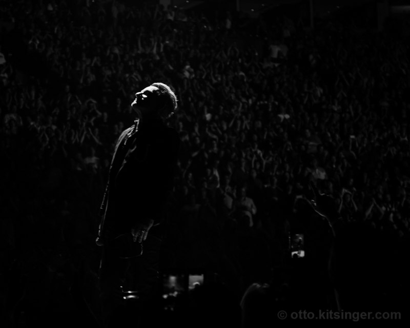 Live concert photo of Bono