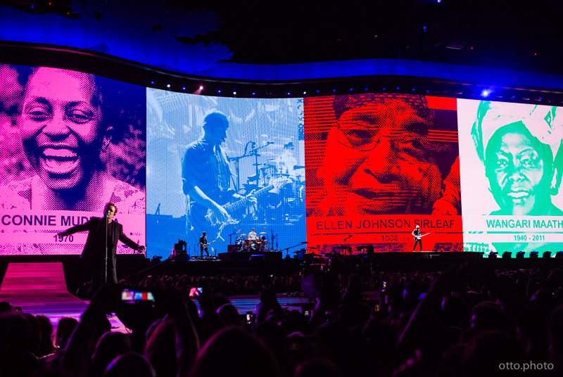 Live concert photo of Bono