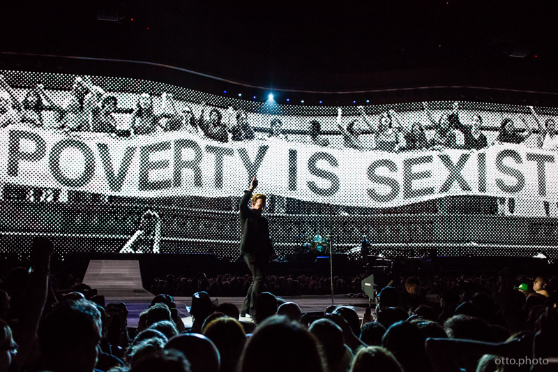 Live concert photo of Bono