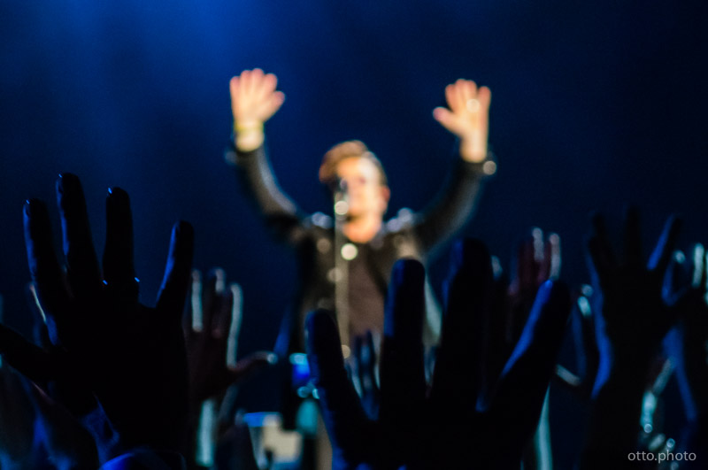 Live concert photo of Bono