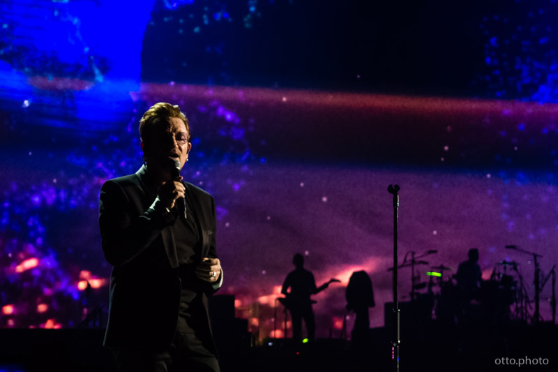 Live concert photo of Bono