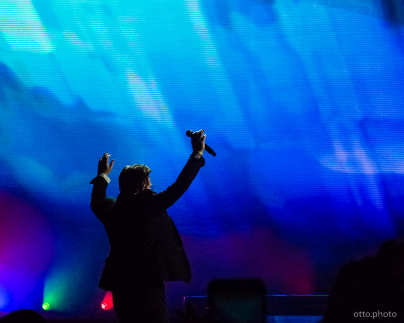 Live concert photo of Bono