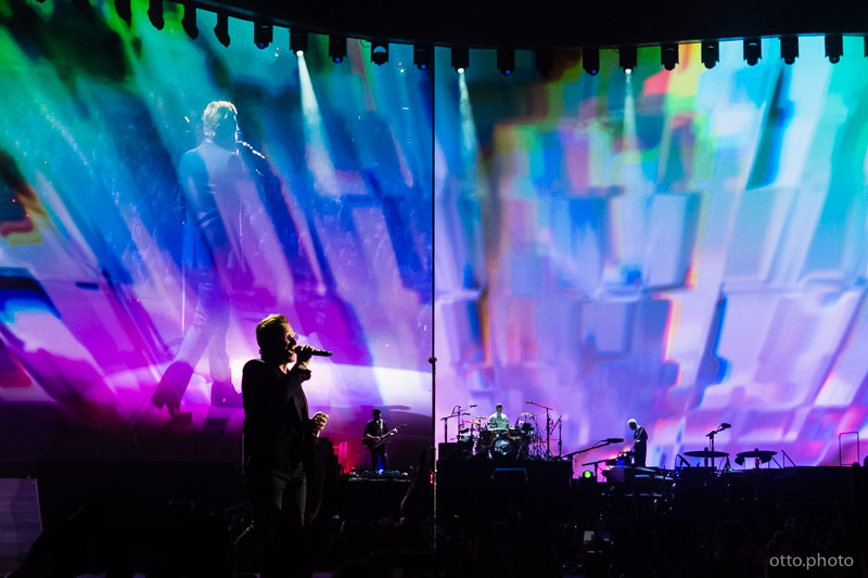 Live concert photo of Bono