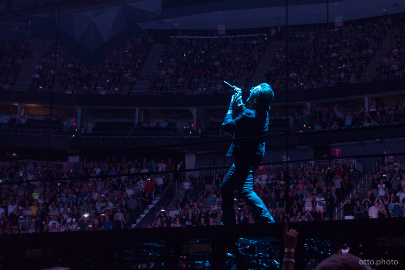 Live concert photo of Bono