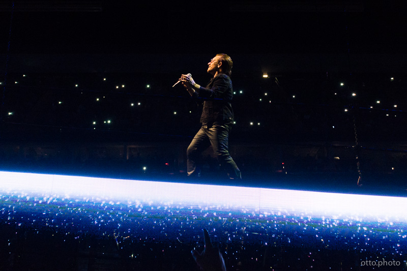 Live concert photo of Bono