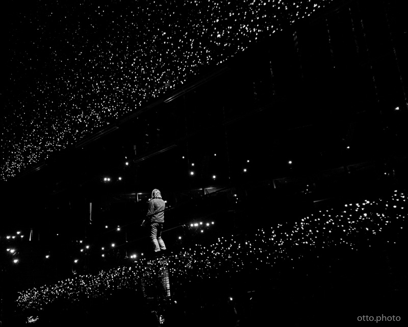Live concert photo of Bono