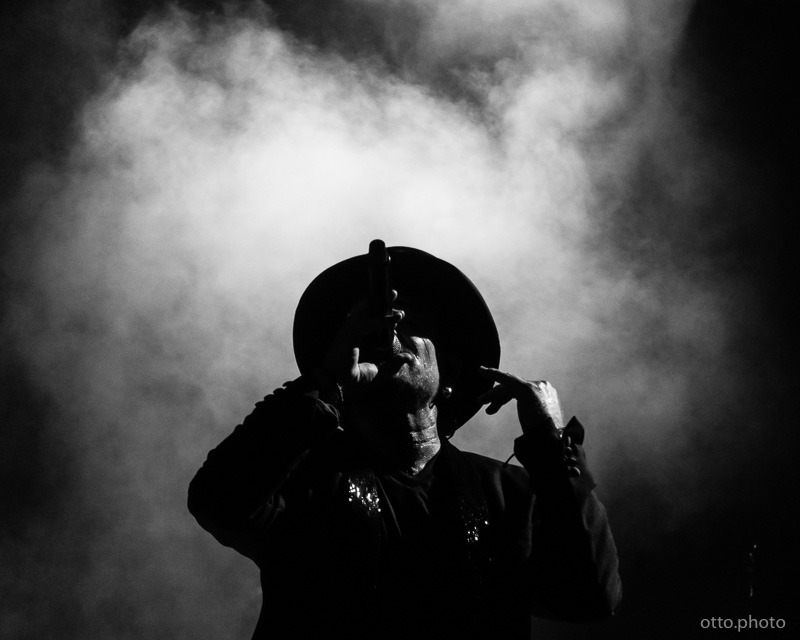 Live concert photo of Bono